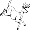 Deer Jumping Clip Art